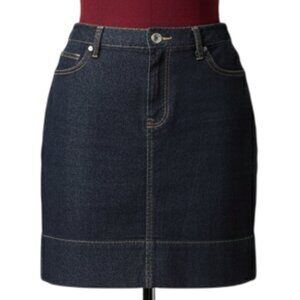 SEXSO JEANS - Denim - dark blue jeans mini-skirt stretch -Mid high Waist - large